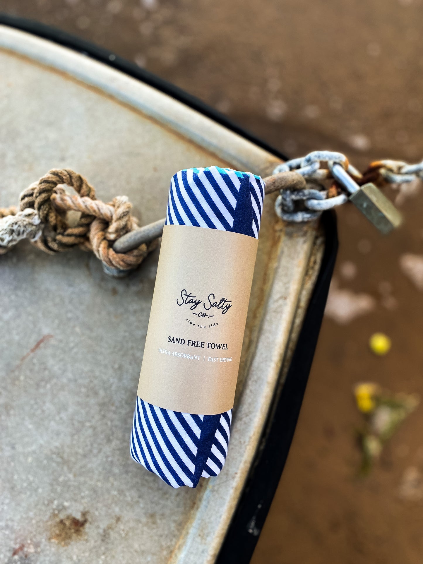 Sand Free Towel - Navy Lagoon
