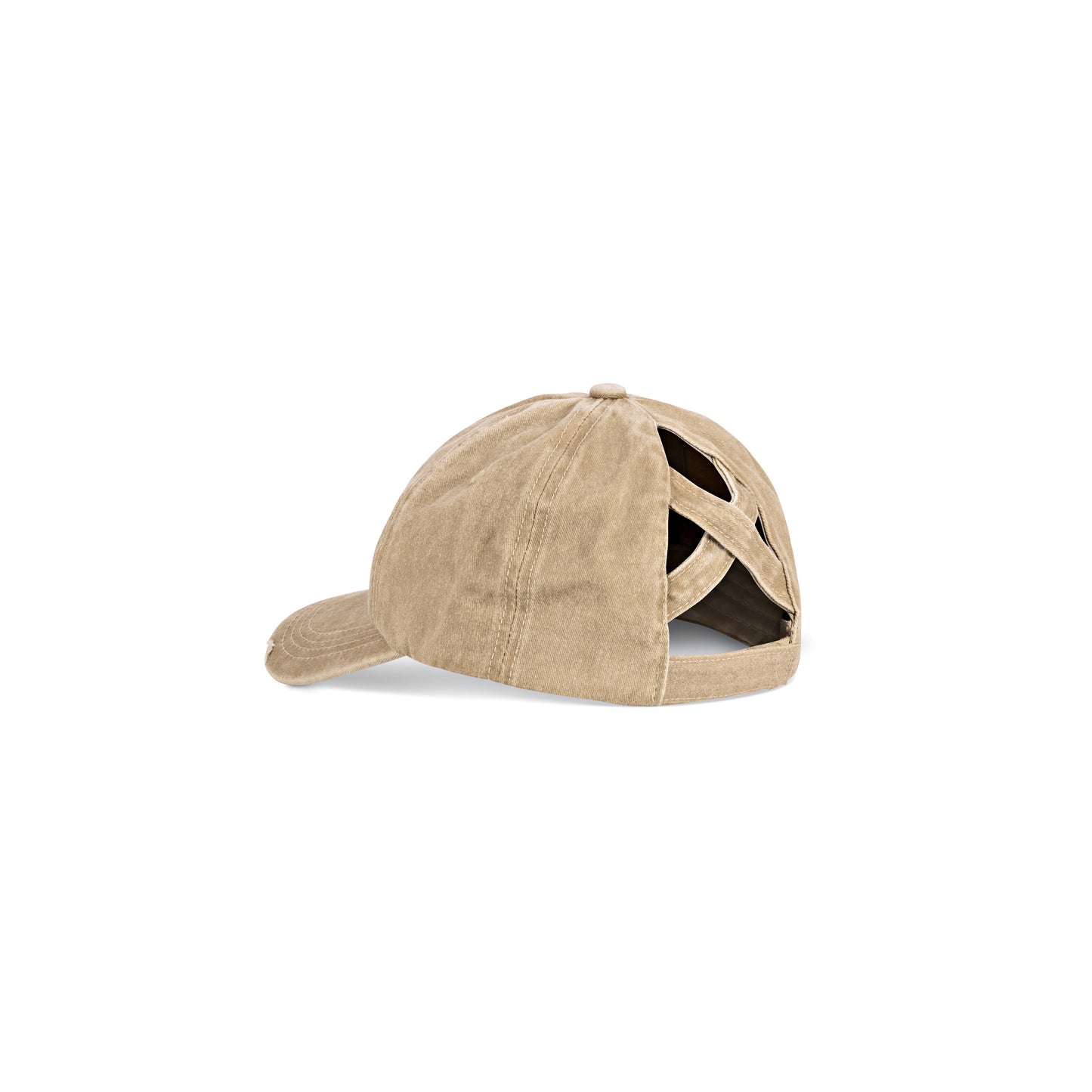 Brown Ponytail Hat
