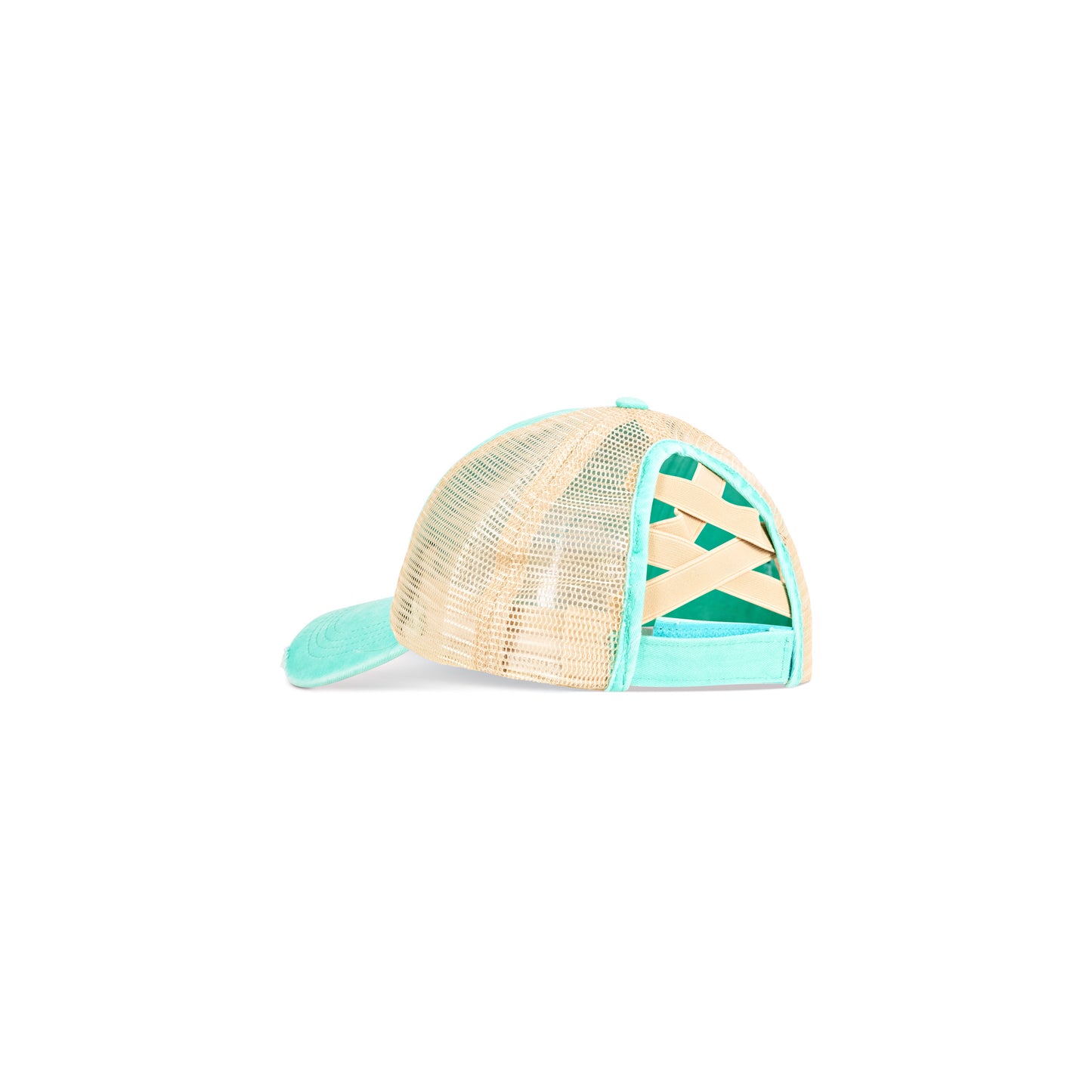 Mesh Trucker Style Ponytail Hat