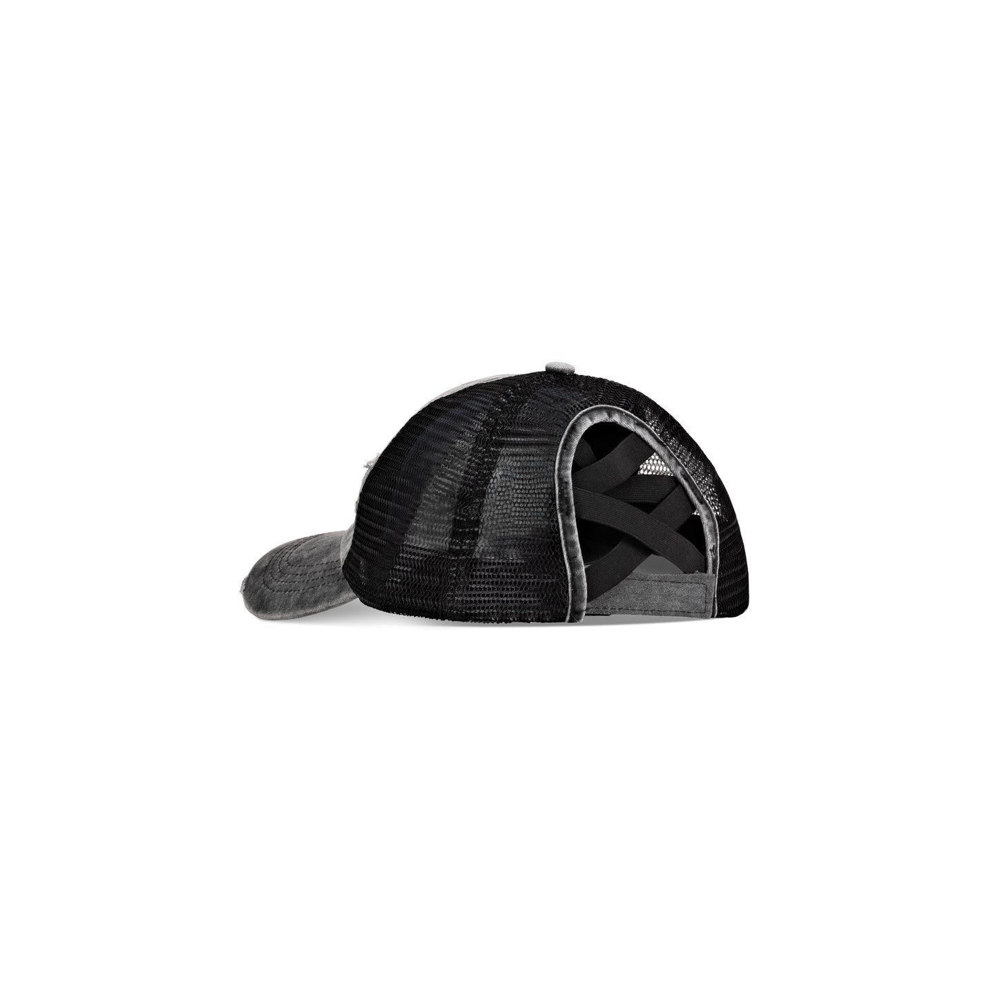 Mesh Trucker Style Ponytail Hat